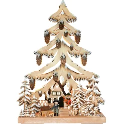 Schwibbogen "Winter Forest Scene", 115V With Usb A Port