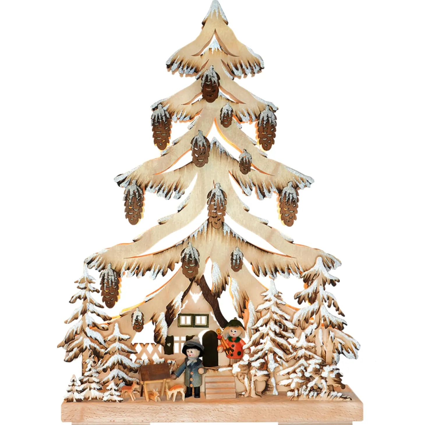 Schwibbogen "Winter Forest Scene", 115V With Usb A Port