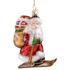 Skiing Santa Claus