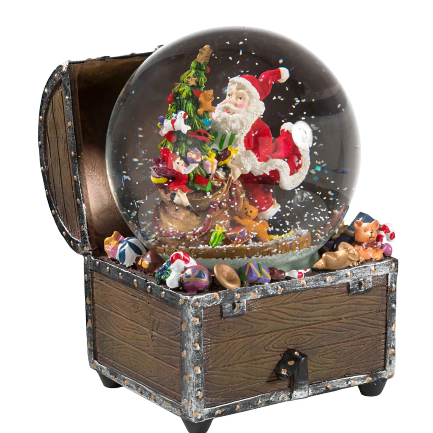 Snow Globe "Christmas Treasure Chest"