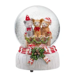 Snow Globe "Festive Cats"