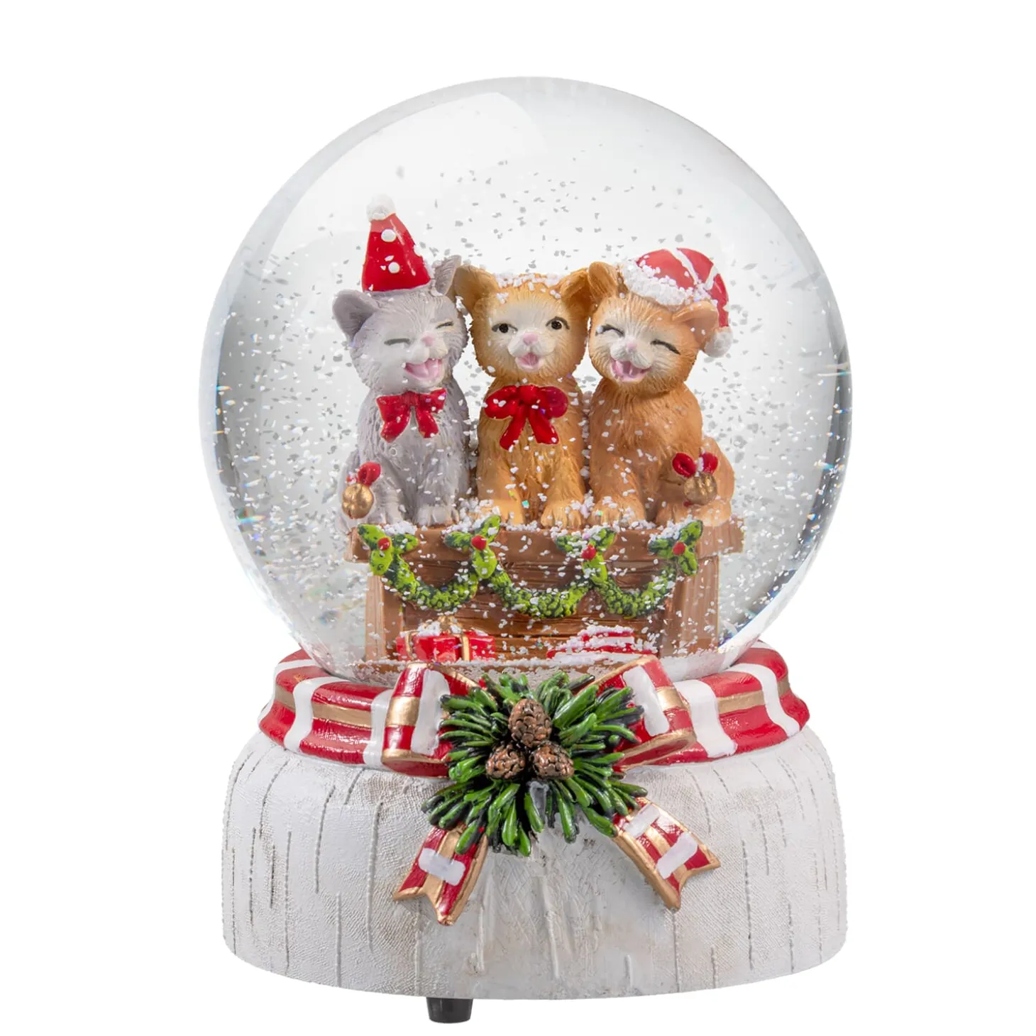 Snow Globe "Festive Cats"