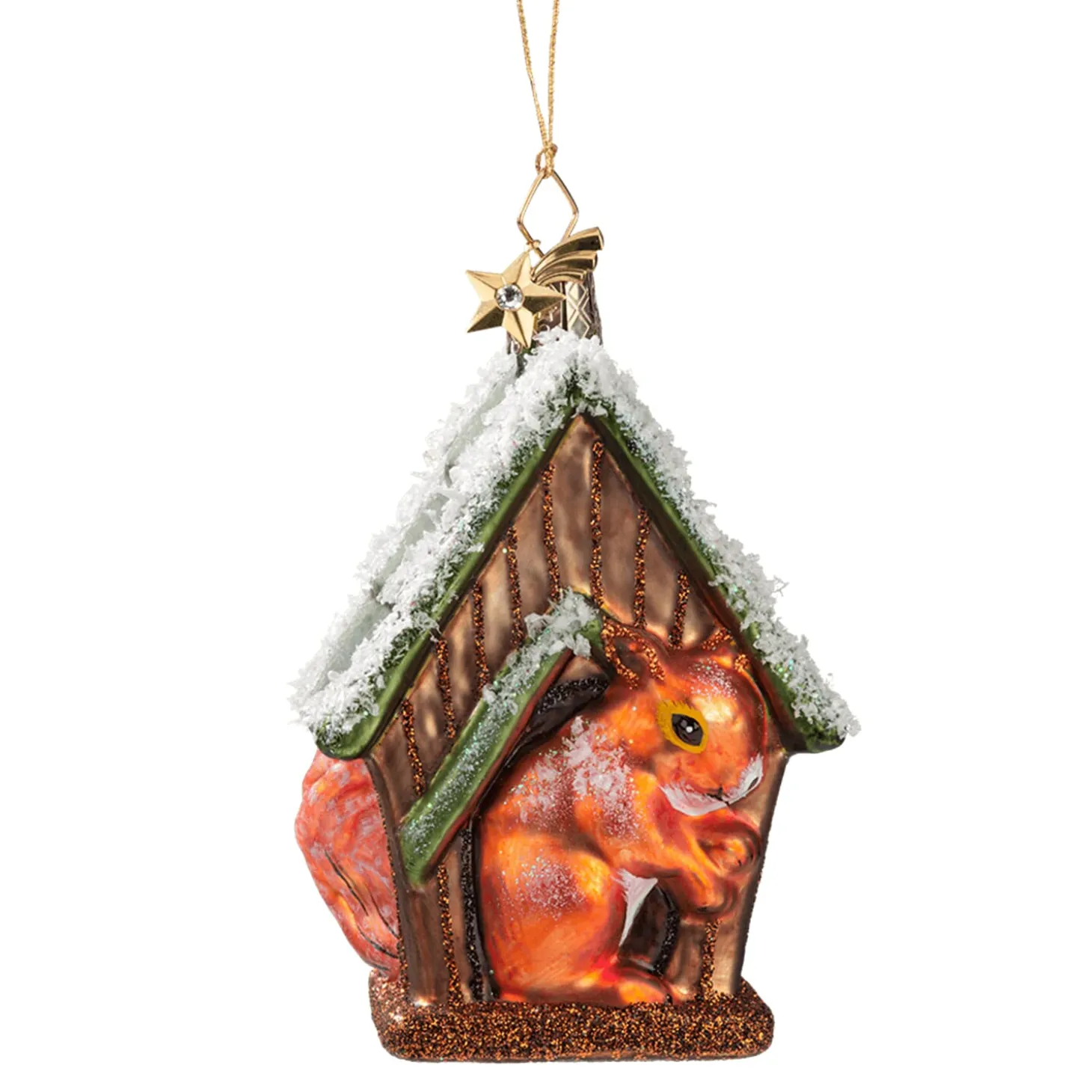 Squirrel In Bird House