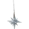 Star With Glitter, Silver, 12 Cm