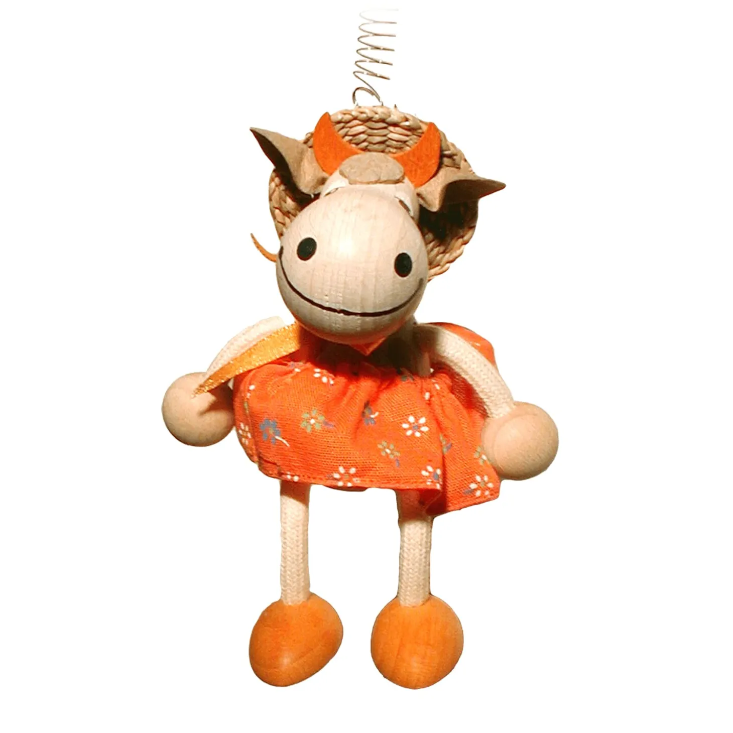 Swinging Figure "Cow With Dress"
