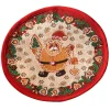 Tablecloth "Gingerbread" With Santa R 12.6 Inch