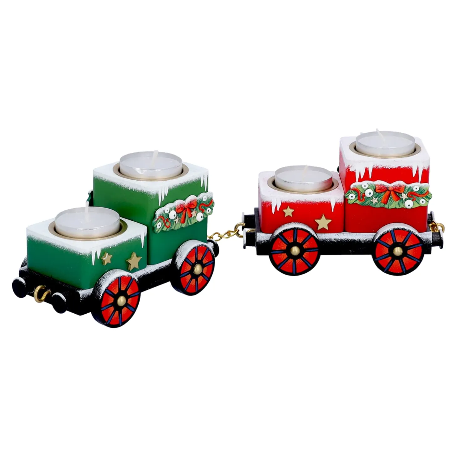 Tealight Candle Holder "Wagons Christmas Journey"