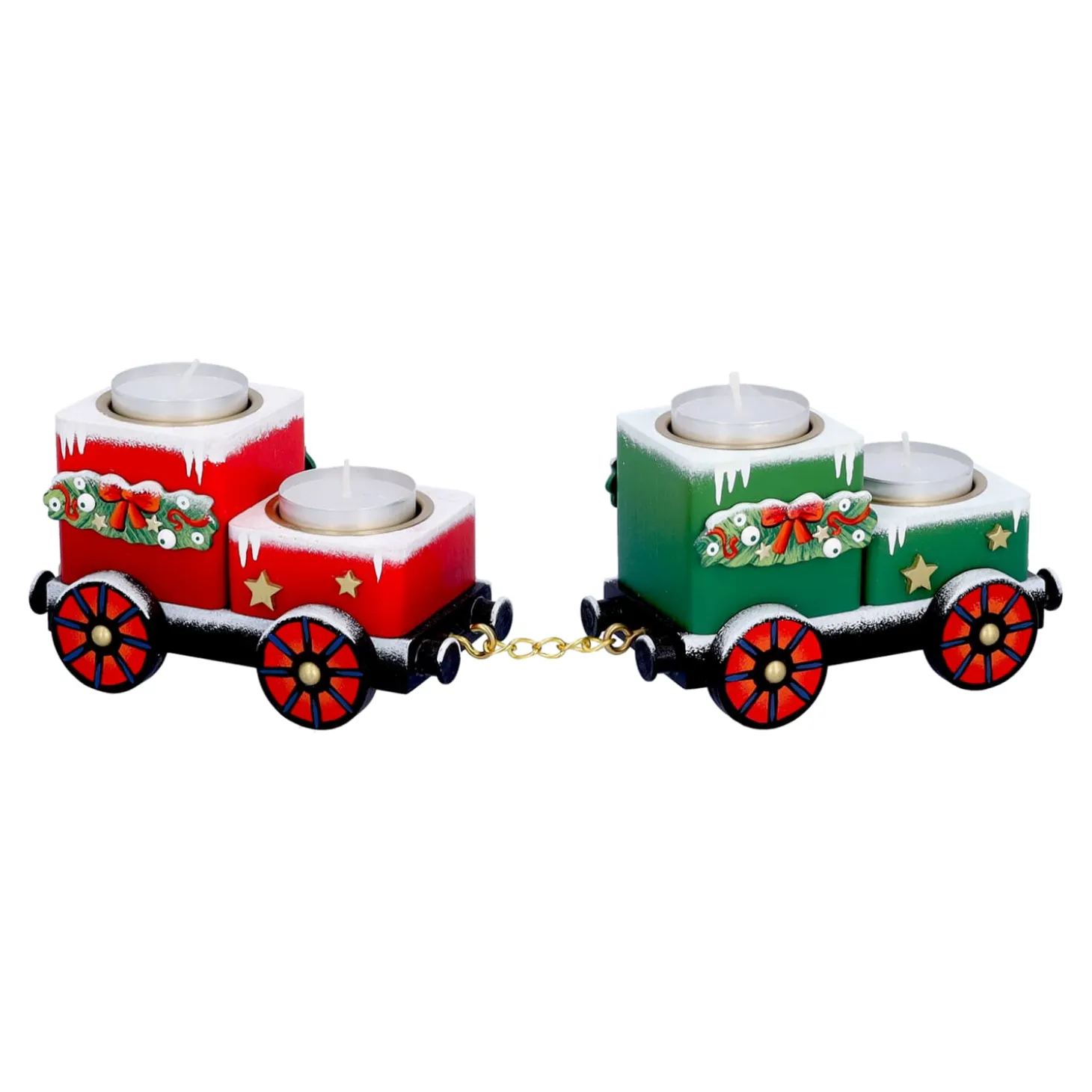 Tealight Candle Holder "Wagons Christmas Journey"