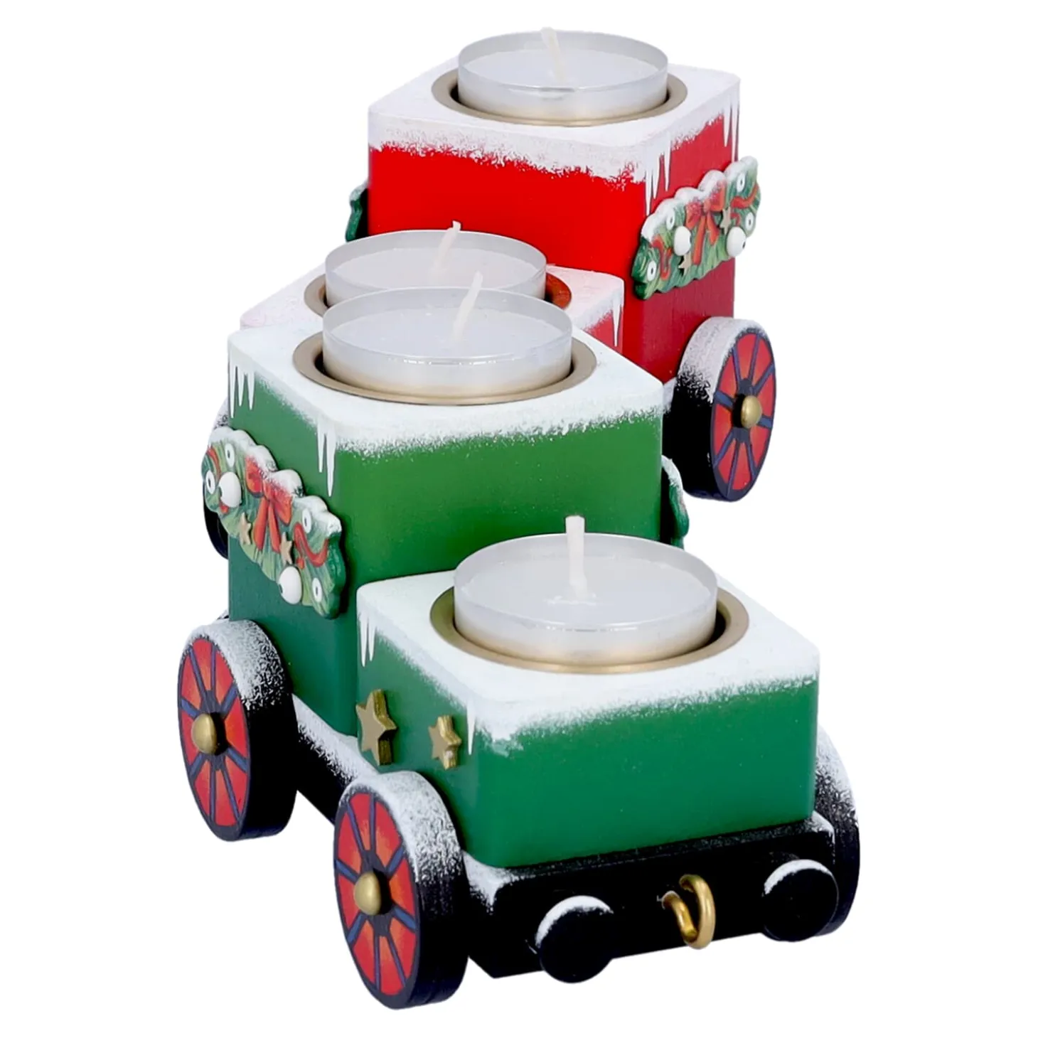 Tealight Candle Holder "Wagons Christmas Journey"