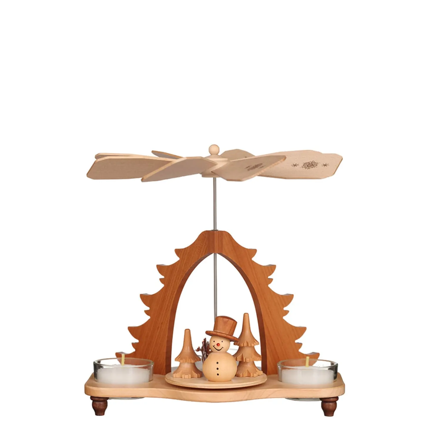 Tealight Pyramid "Snowman"