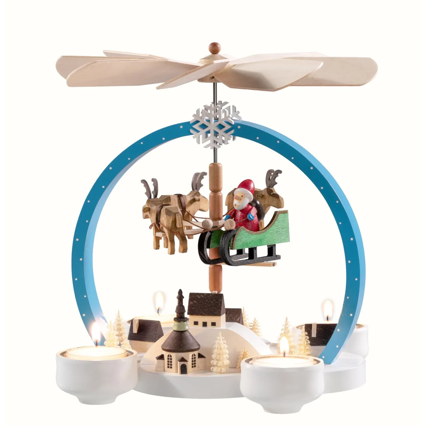 Tealight-Pyramid Coloful Magic Of Christmas