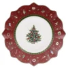 Toy's Delight Breakfast Plate Red