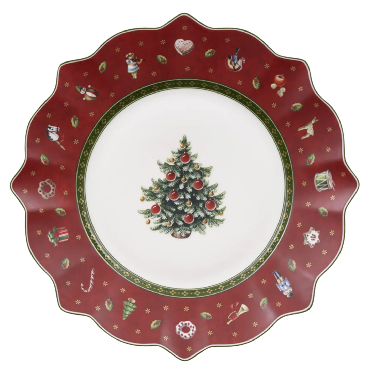 Toy's Delight Breakfast Plate Red