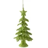 Tree Ornament "Tree With Glitter", Light Green