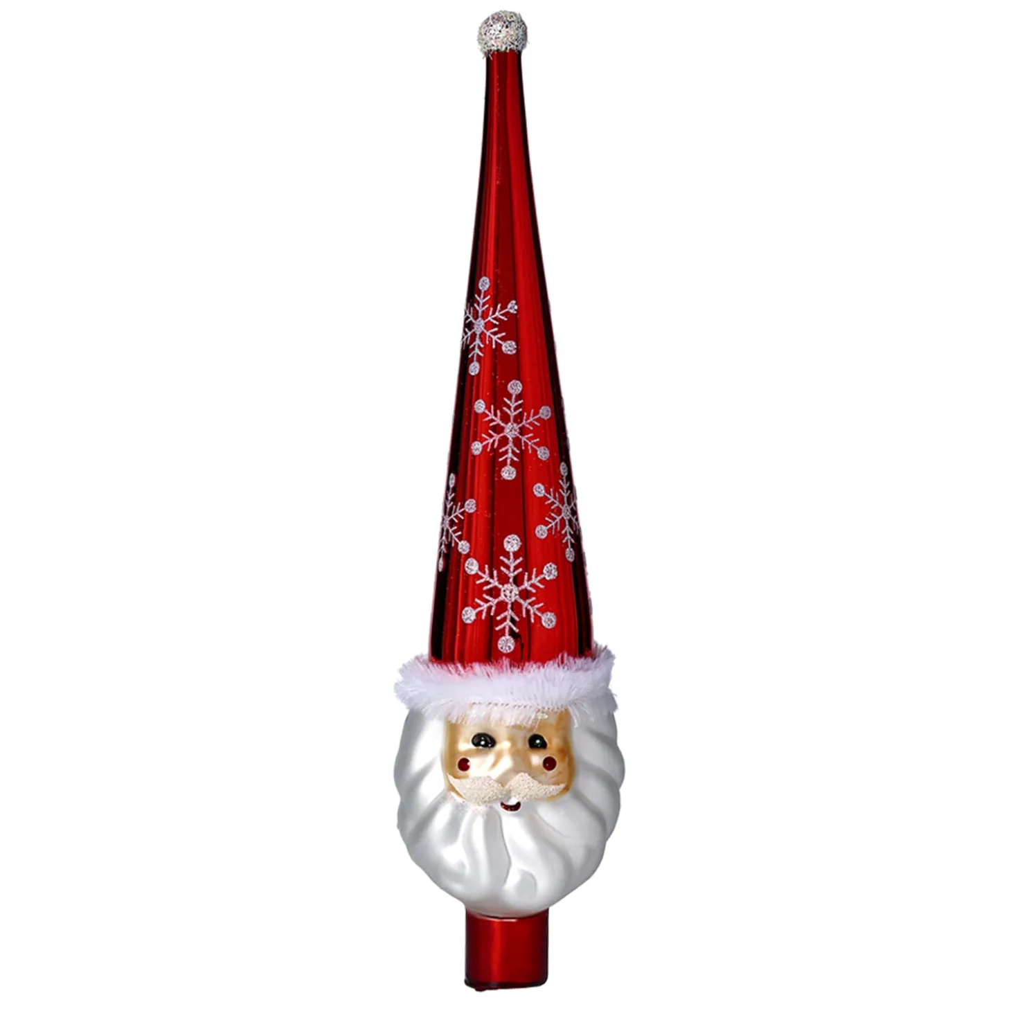 Tree Top "Santa Claus", Red, 30Cm