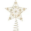Tree Topper Filigree Star , Gold