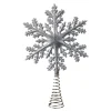 Tree Topper Snow Flake, Silver