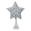Tree Topper Star With Glimmer, Silver