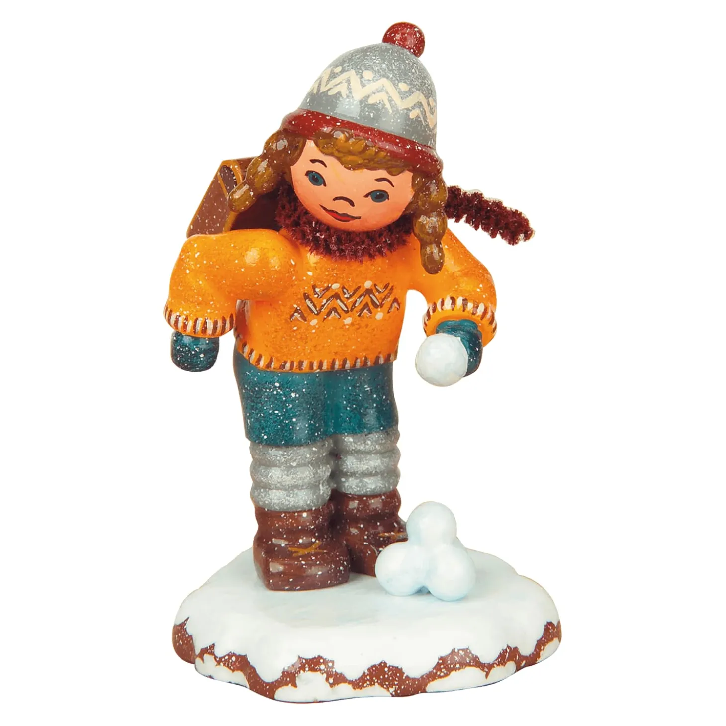 Winter Children Schoolgirl