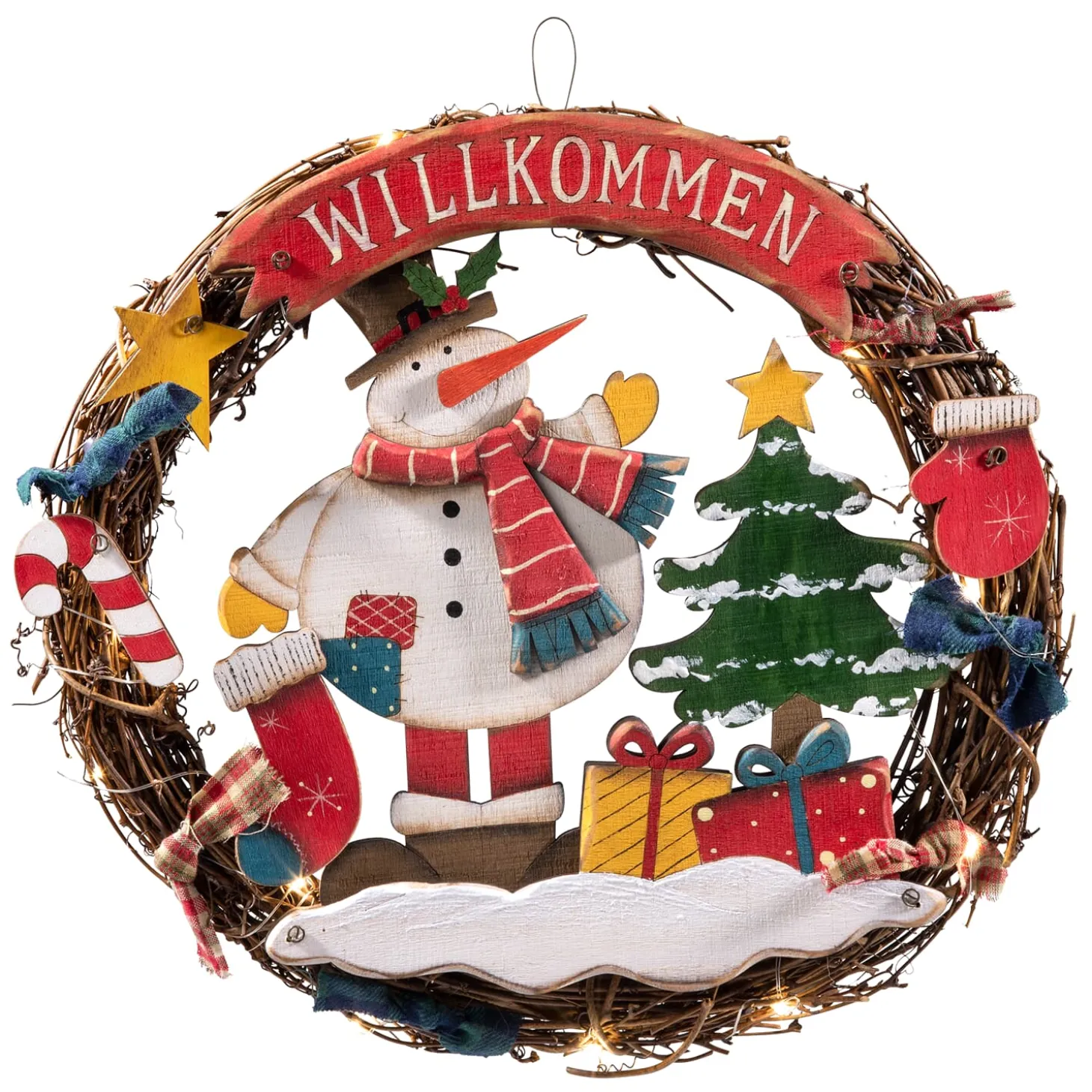 Wreath "Snowman's Presents"